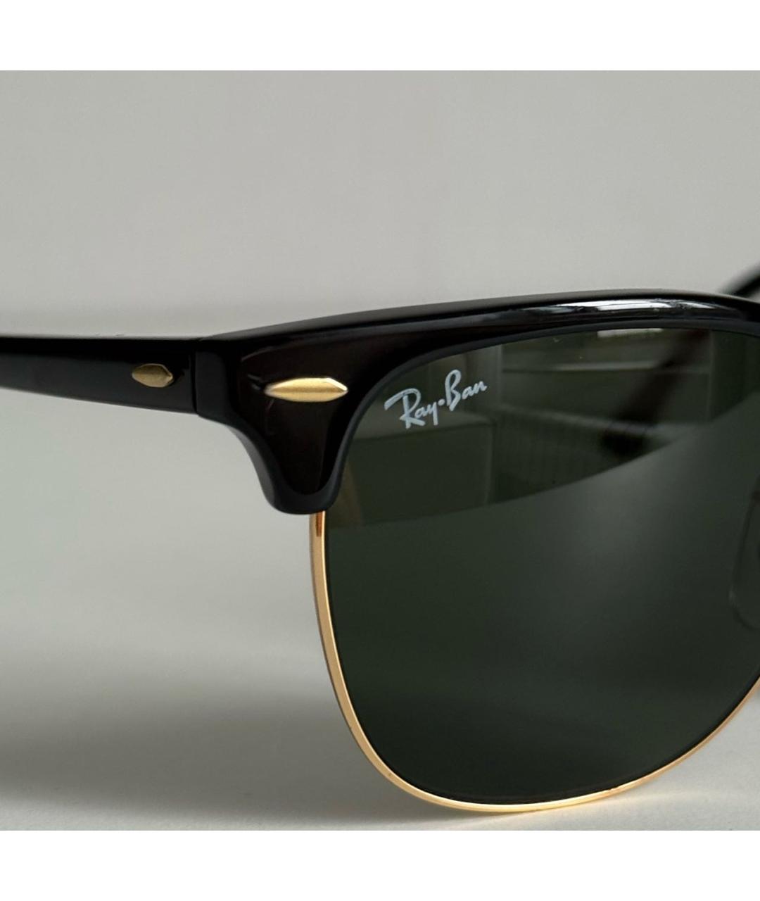 RAY BAN Черные пластиковые солнцезащитные очки, фото 3