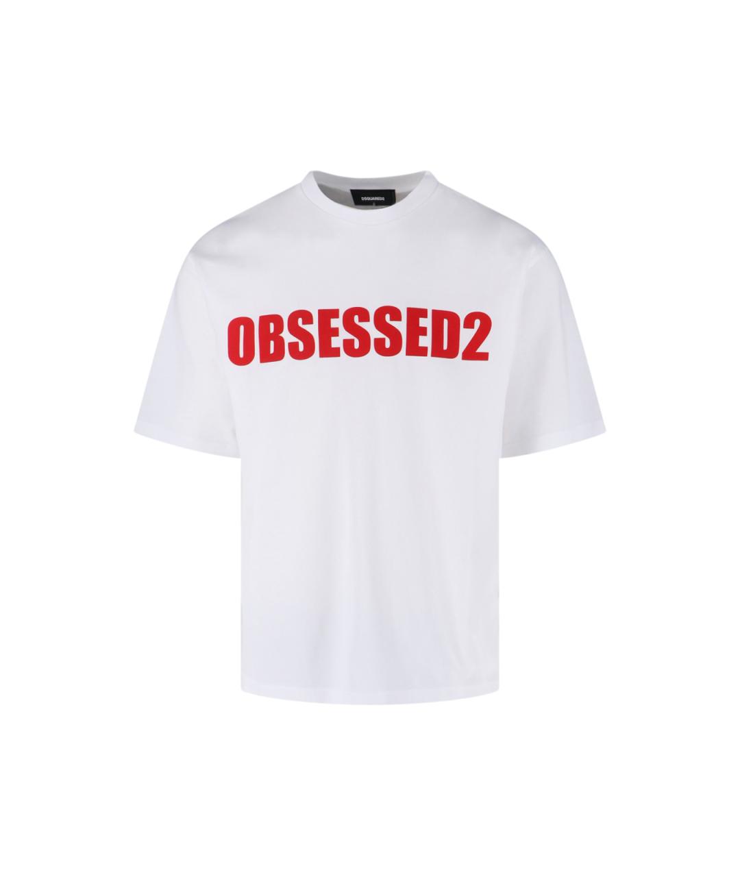 DSQUARED2 Белая хлопковая футболка, фото 1