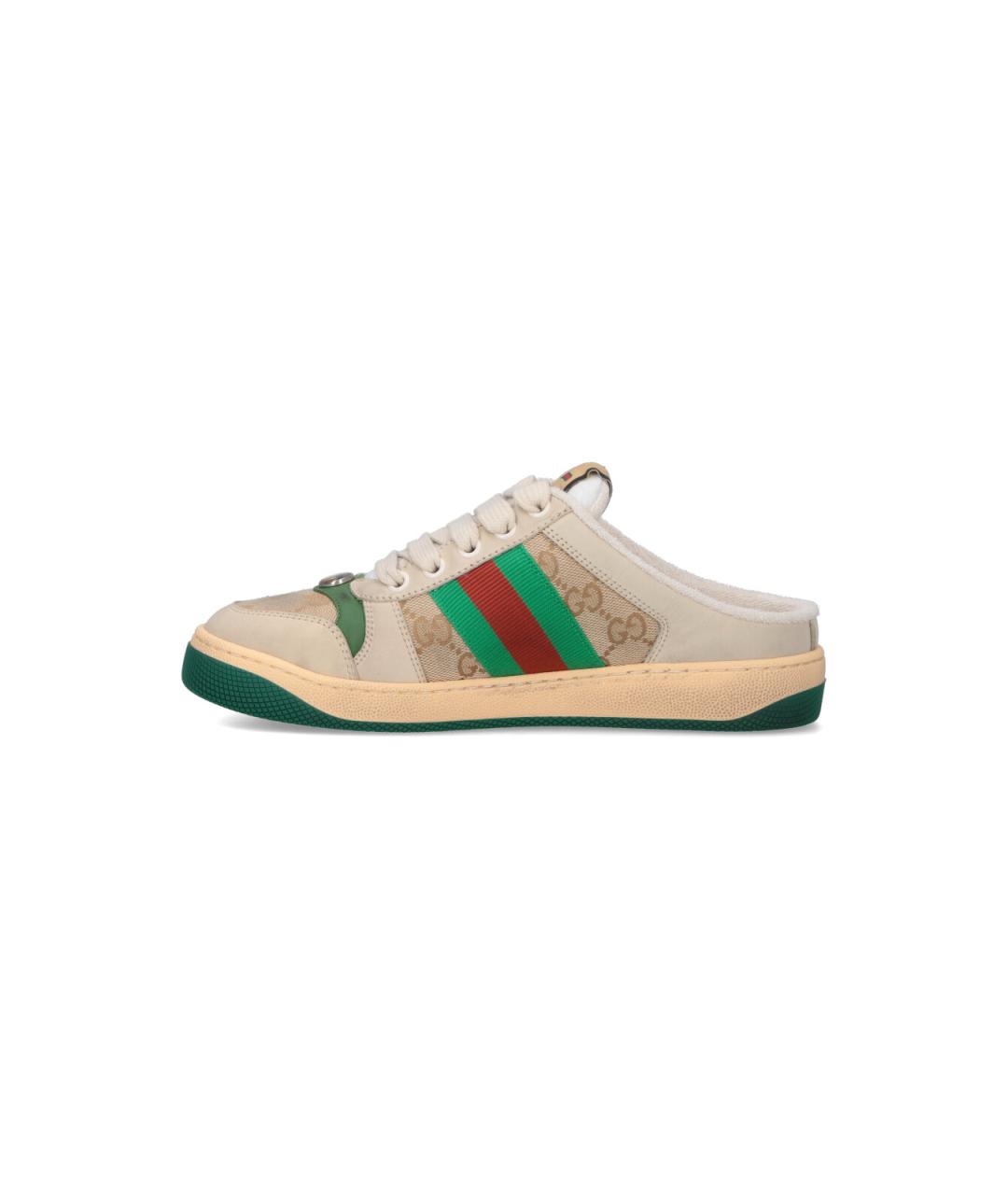 GUCCI Бежевые кеды, фото 3
