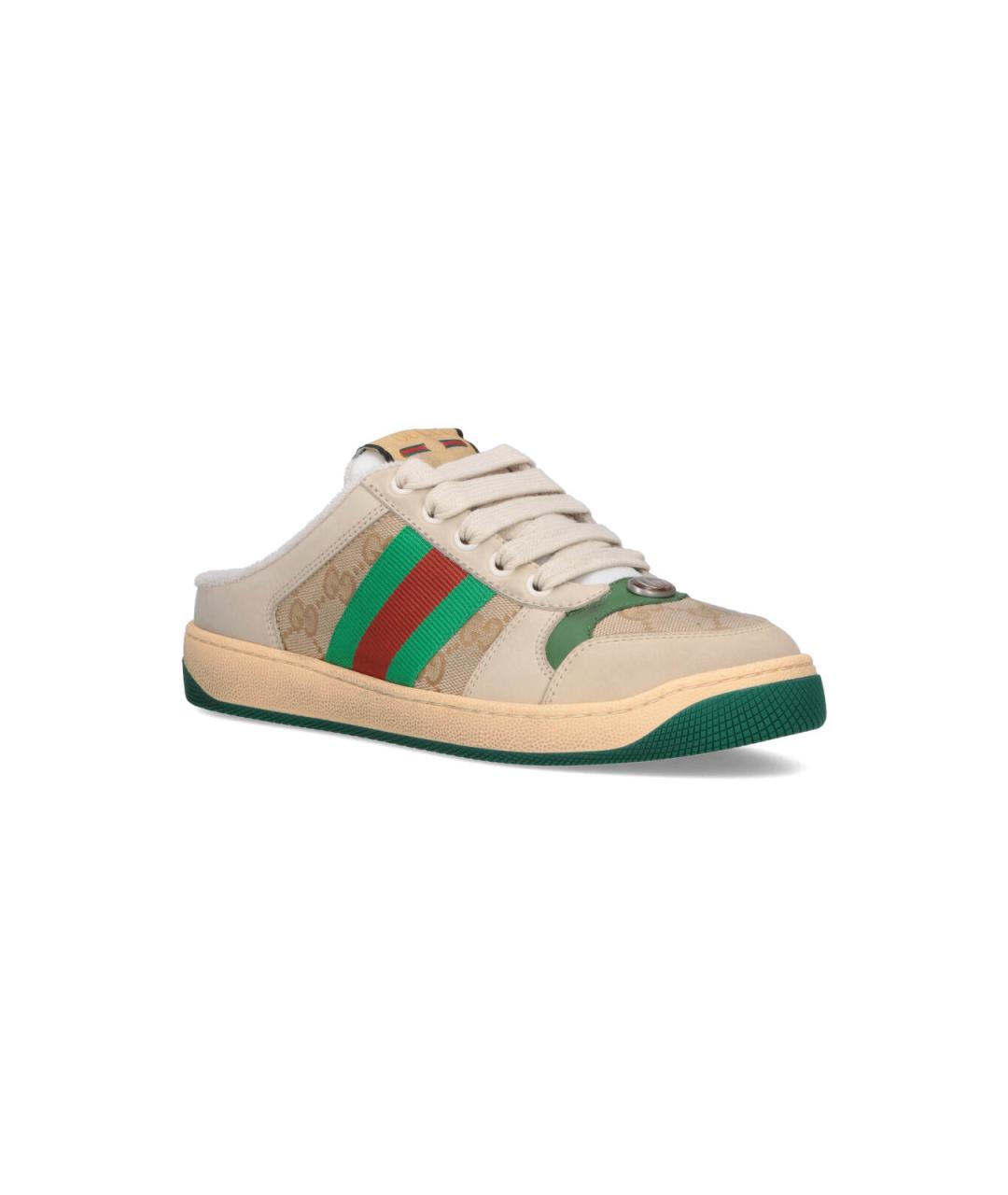 GUCCI Бежевые кеды, фото 2