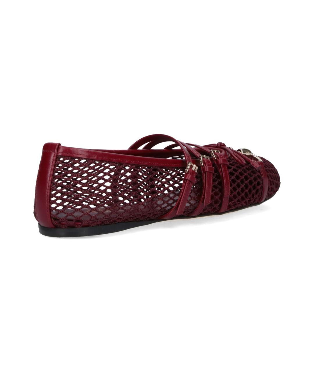 GUCCI Бордовые балетки, фото 4