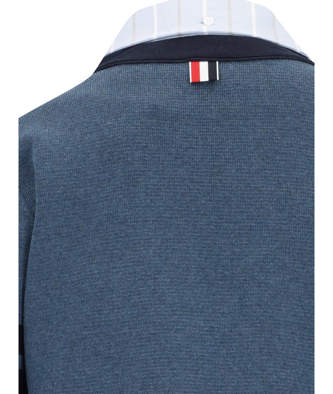 THOM BROWNE Синий кардиган, фото 5