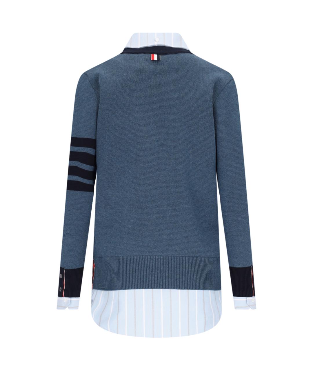 THOM BROWNE Синий кардиган, фото 2