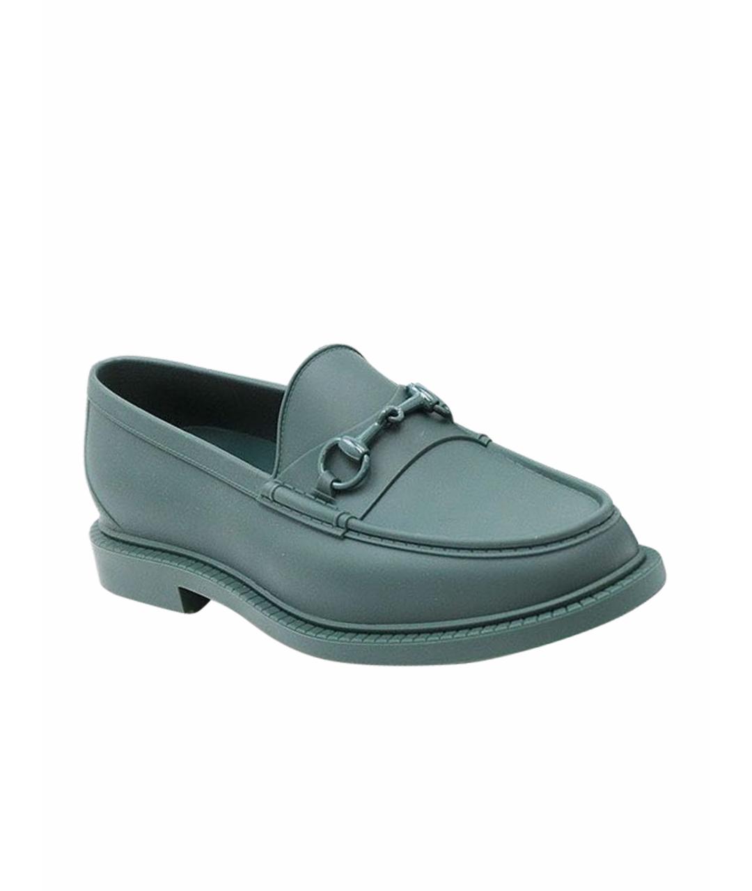 GUCCI Зеленые лоферы, фото 1