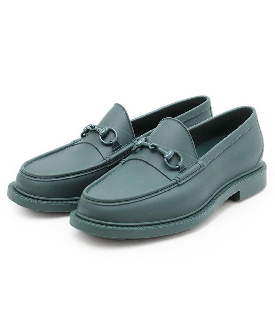 GUCCI Зеленые лоферы, фото 9