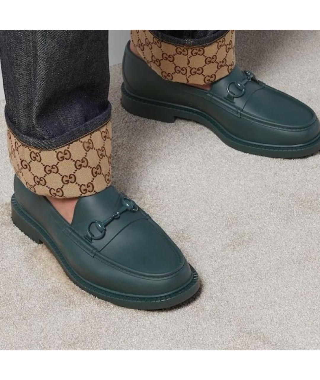 GUCCI Зеленые туфли, фото 8