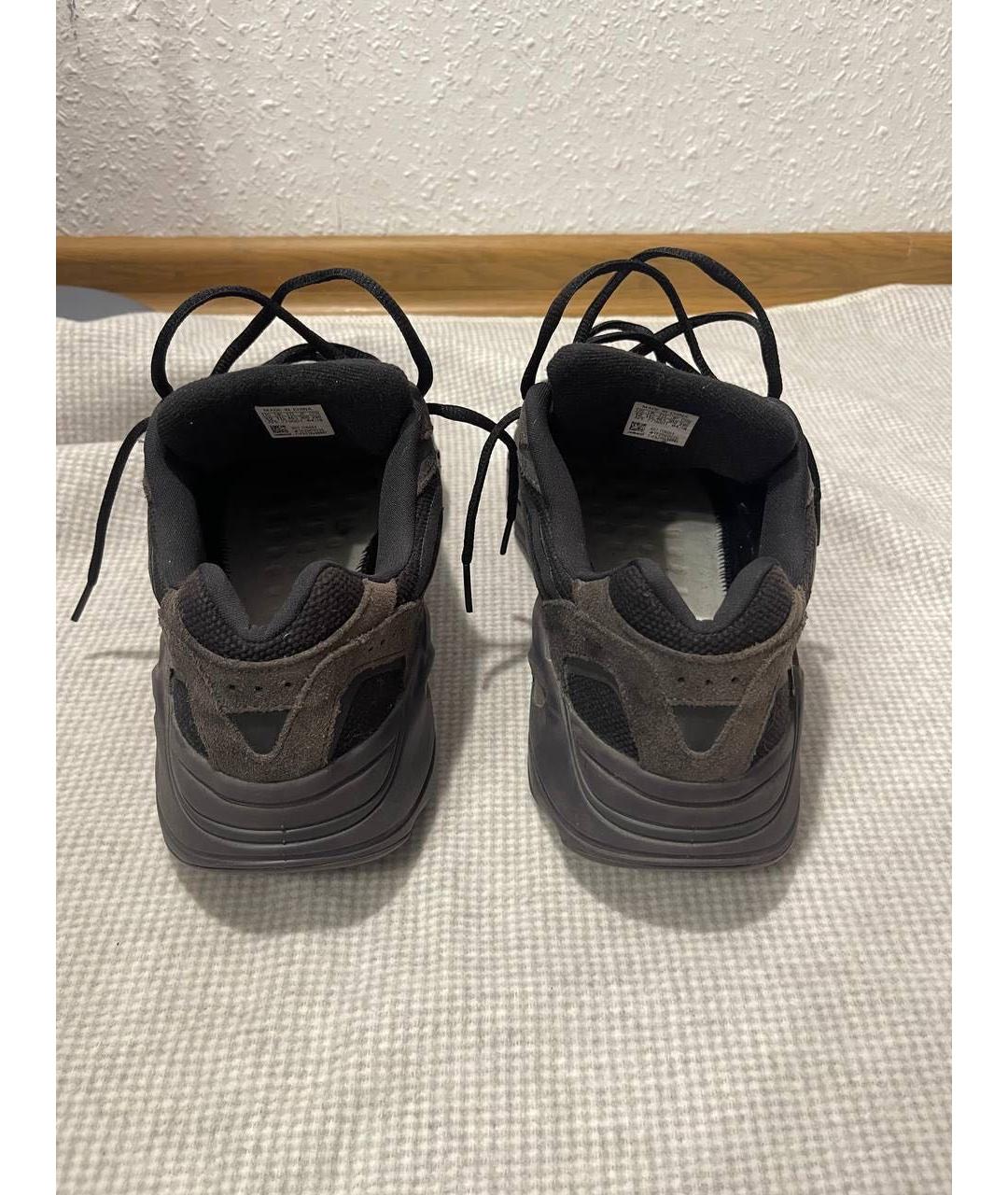 ADIDAS YEEZY Коричневые замшевые низкие кроссовки / кеды, фото 4
