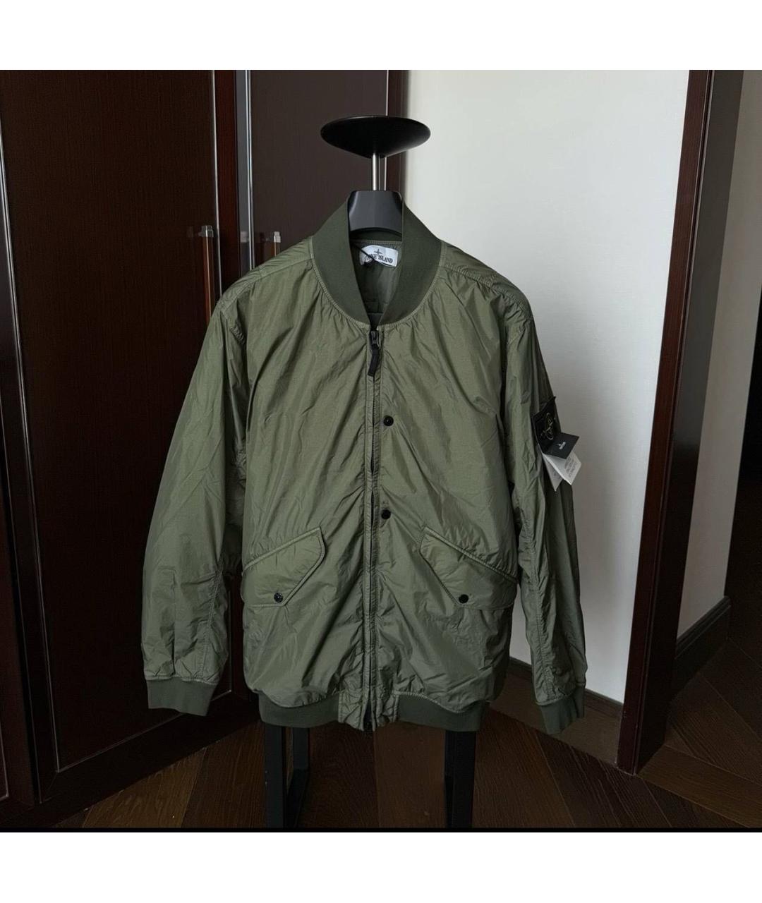 STONE ISLAND Хаки полиамидовая куртка, фото 5