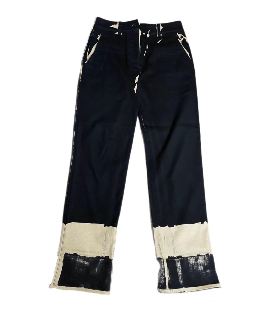 PRADA Черные хлопковые прямые джинсы, фото 1