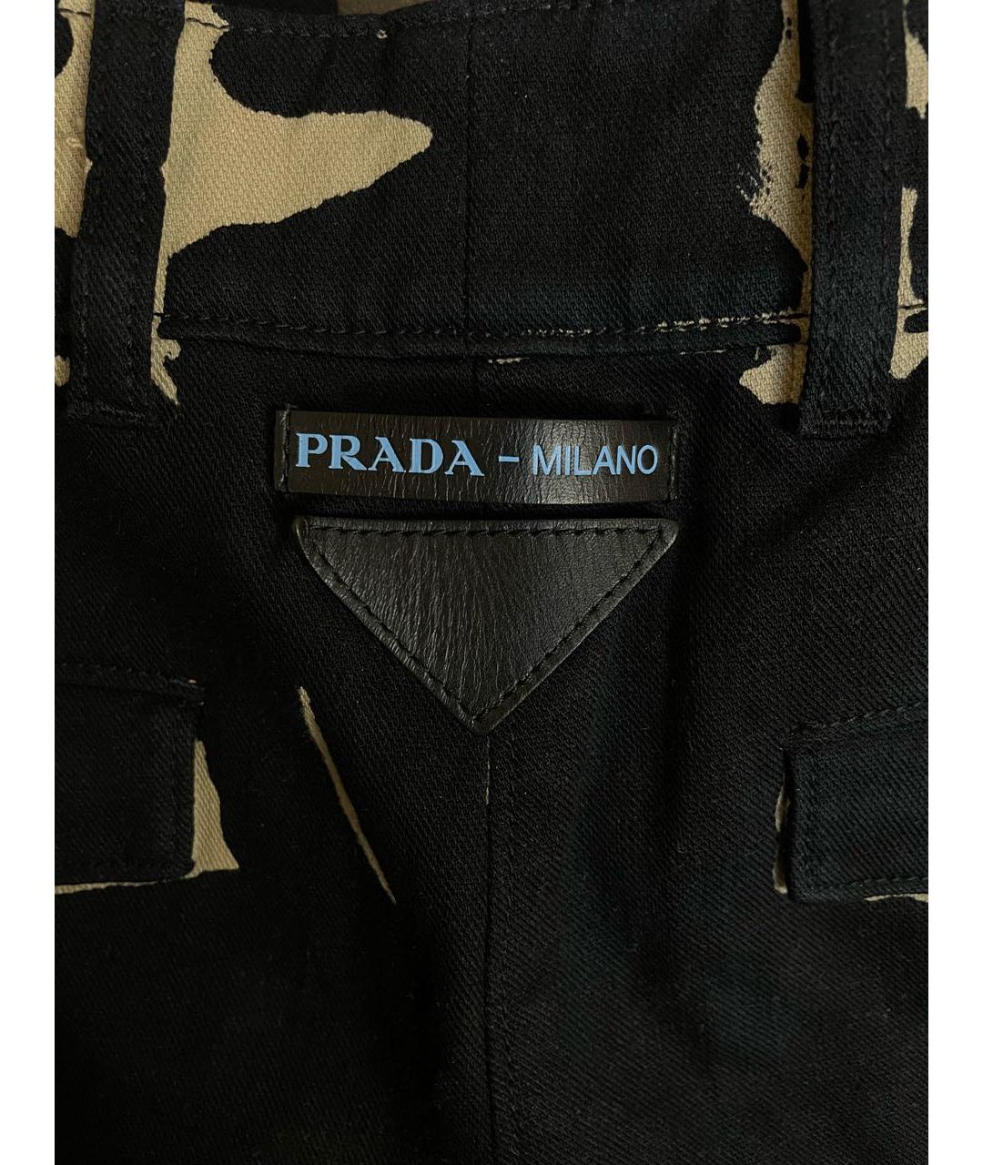 PRADA Черные хлопковые прямые джинсы, фото 6