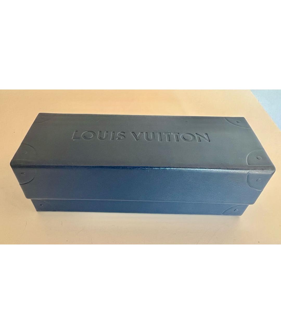 LOUIS VUITTON Золотые металлические солнцезащитные очки, фото 4
