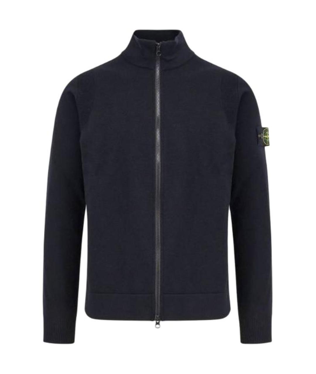 STONE ISLAND Черный кардиган, фото 1