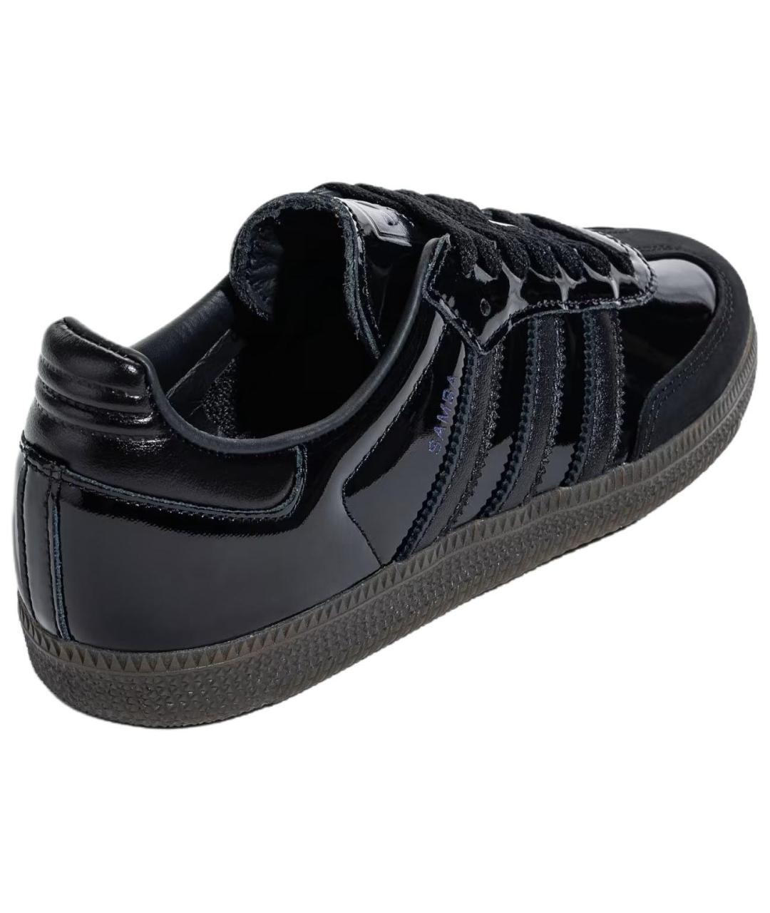 ADIDAS Черные кожаные кеды, фото 4