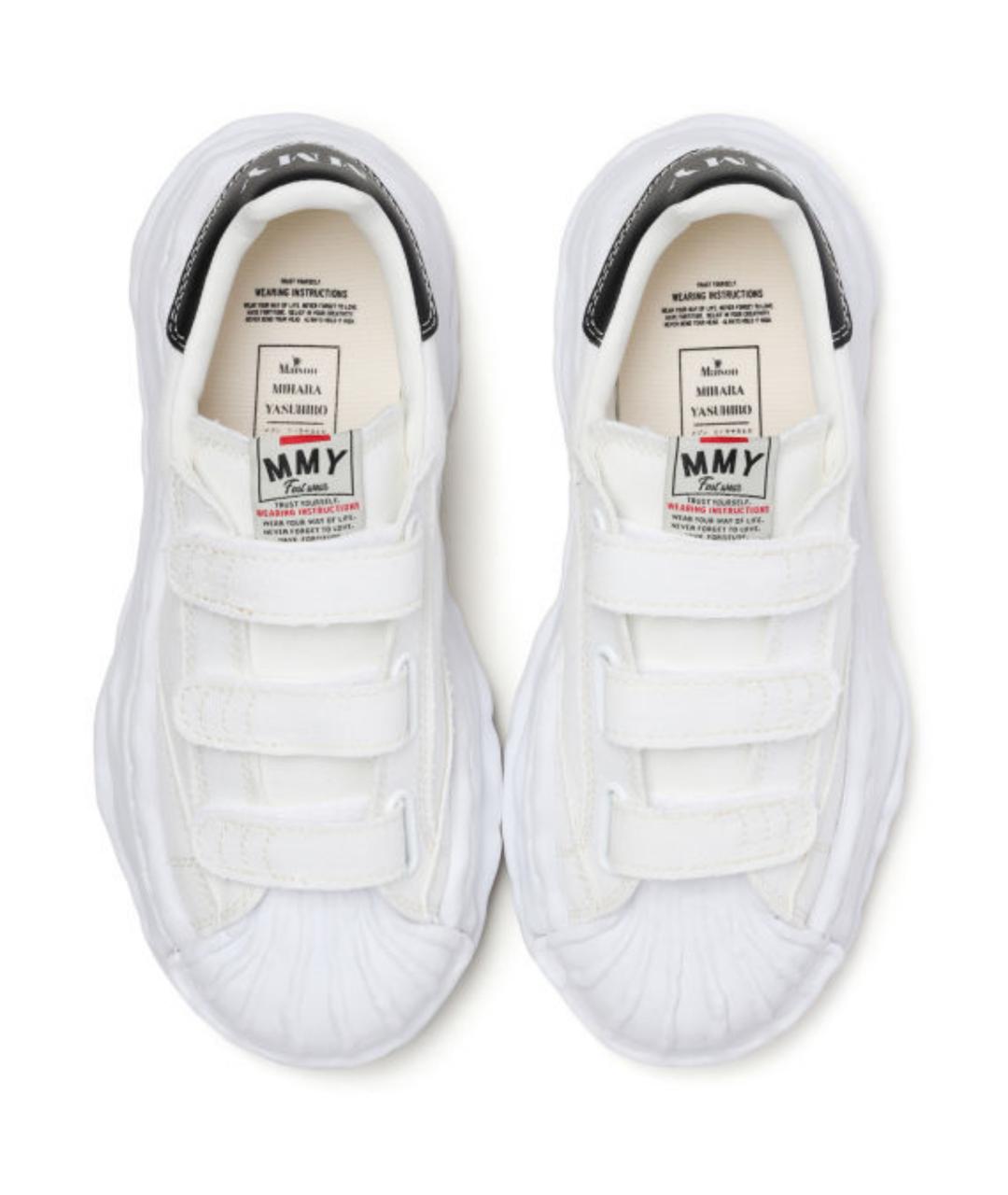 Mihara Yasuhiro Белые текстильные кеды, фото 5