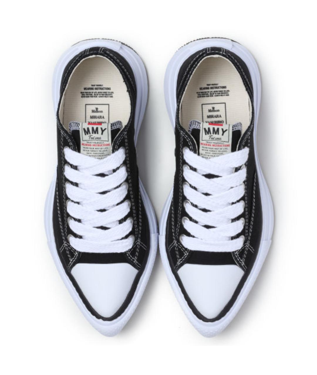 Mihara Yasuhiro Черные текстильные кеды, фото 5