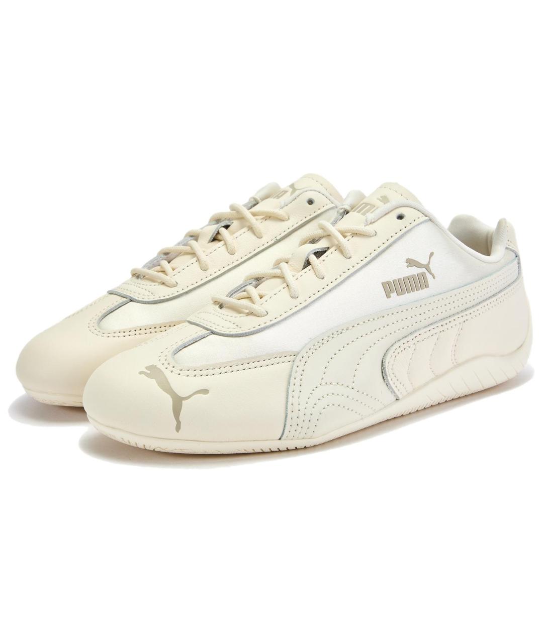 PUMA Белые кожаные кроссовки, фото 3