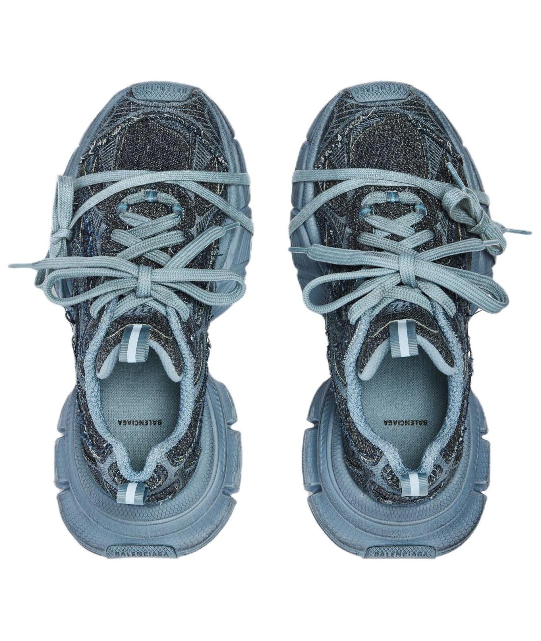 BALENCIAGA Синие кроссовки, фото 5