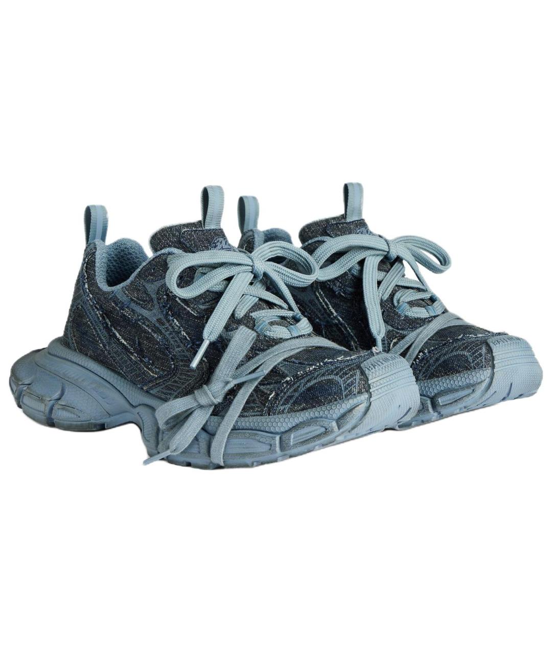 BALENCIAGA Синие кроссовки, фото 3