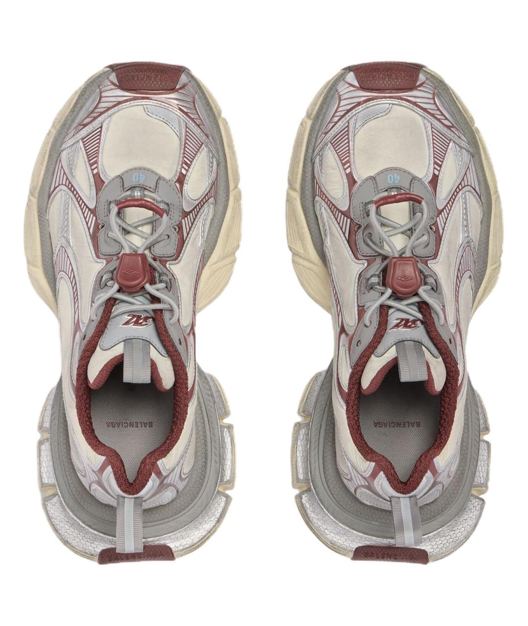 BALENCIAGA Бежевые низкие кроссовки / кеды, фото 5