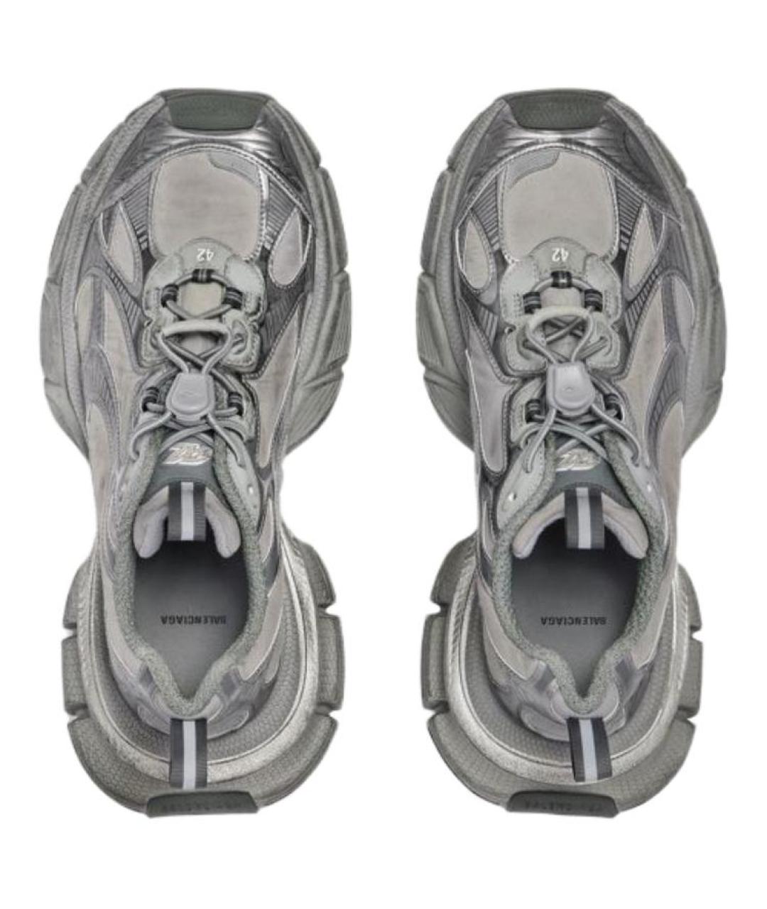 BALENCIAGA Серые низкие кроссовки / кеды, фото 5