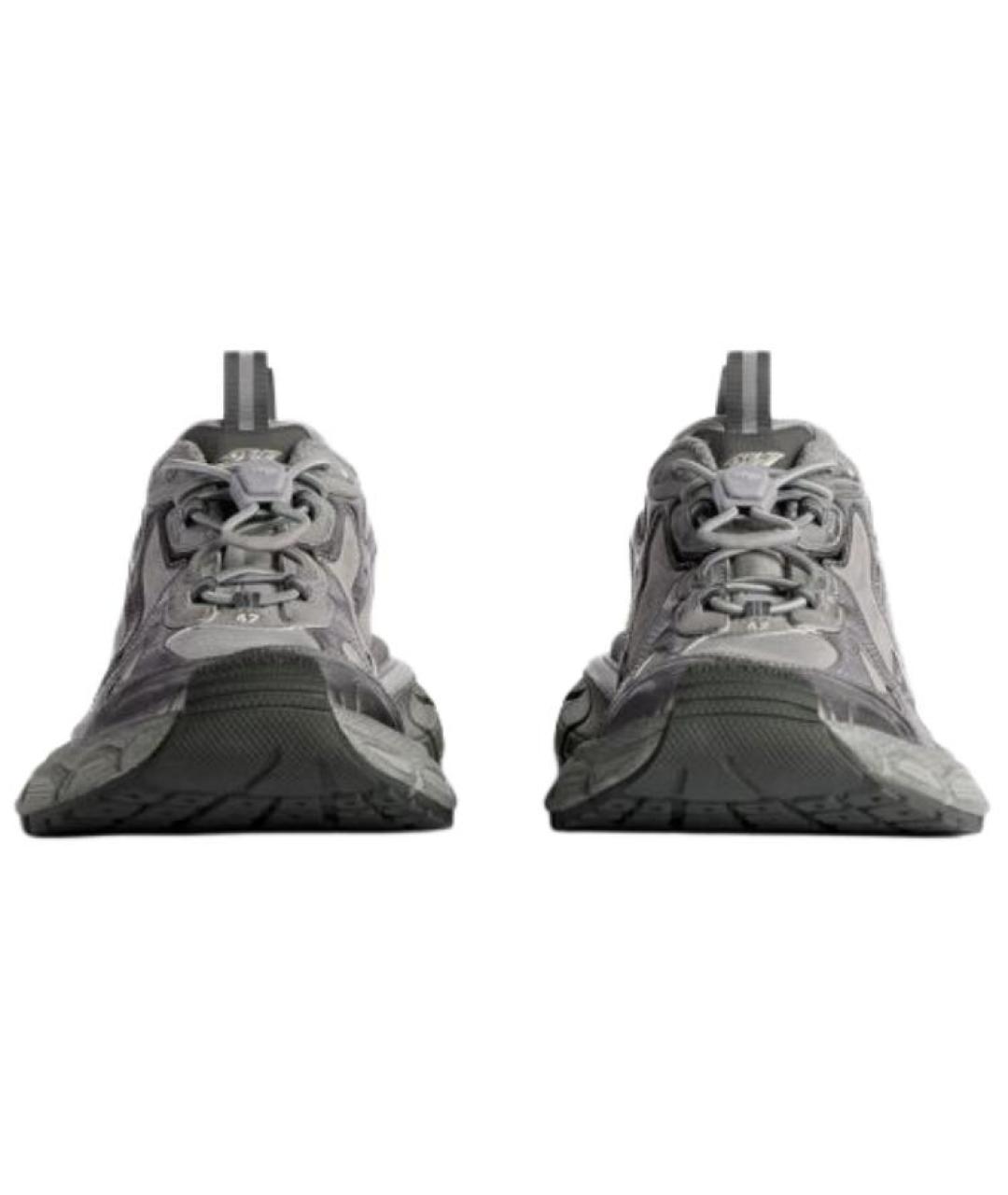 BALENCIAGA Серые низкие кроссовки / кеды, фото 4