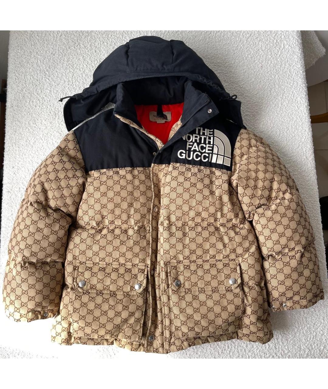 GUCCI Коричневый пуховик, фото 2