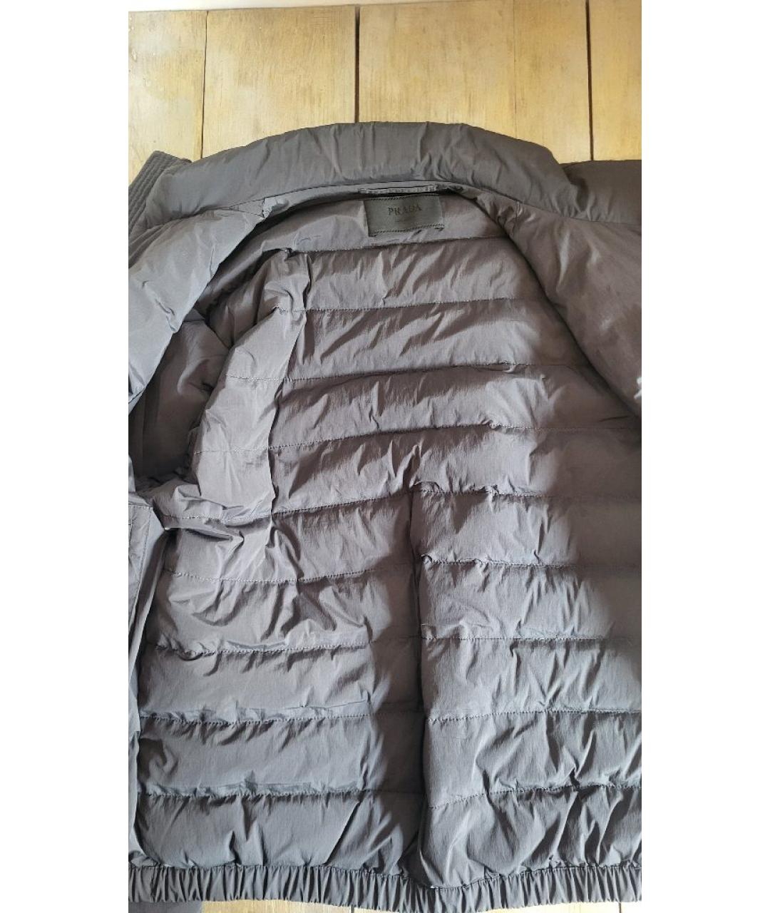 PRADA Черная полиамидовая куртка, фото 3