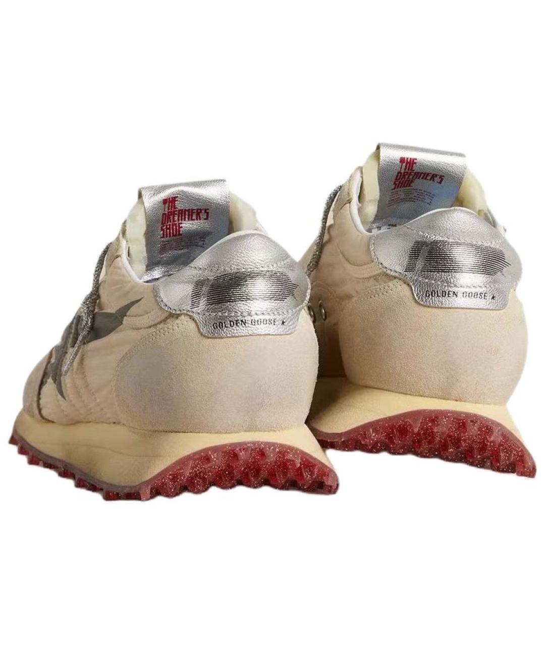 GOLDEN GOOSE DELUXE BRAND Бежевые низкие кроссовки / кеды, фото 4