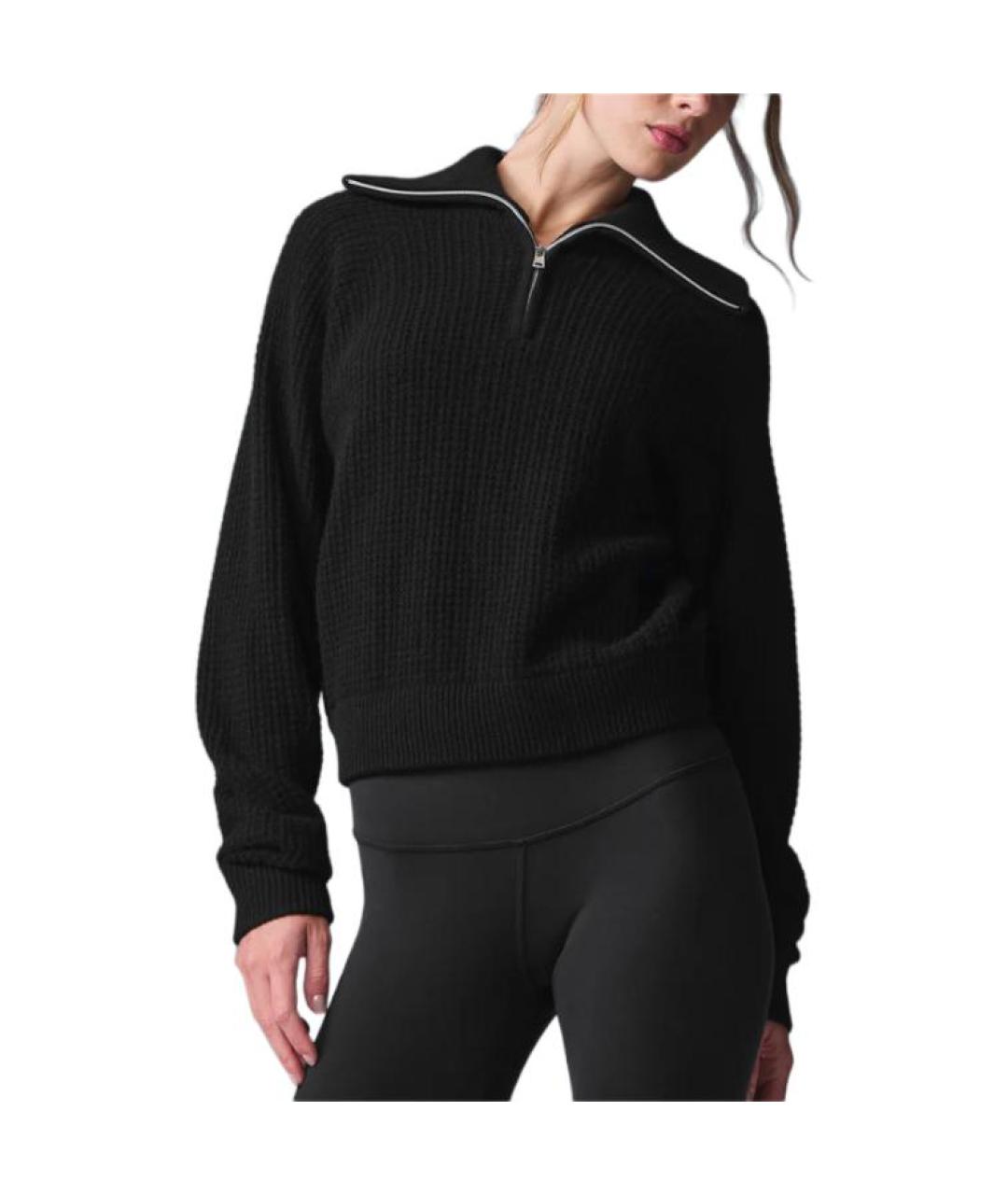 ALO YOGA Черный джемпер / свитер, фото 3