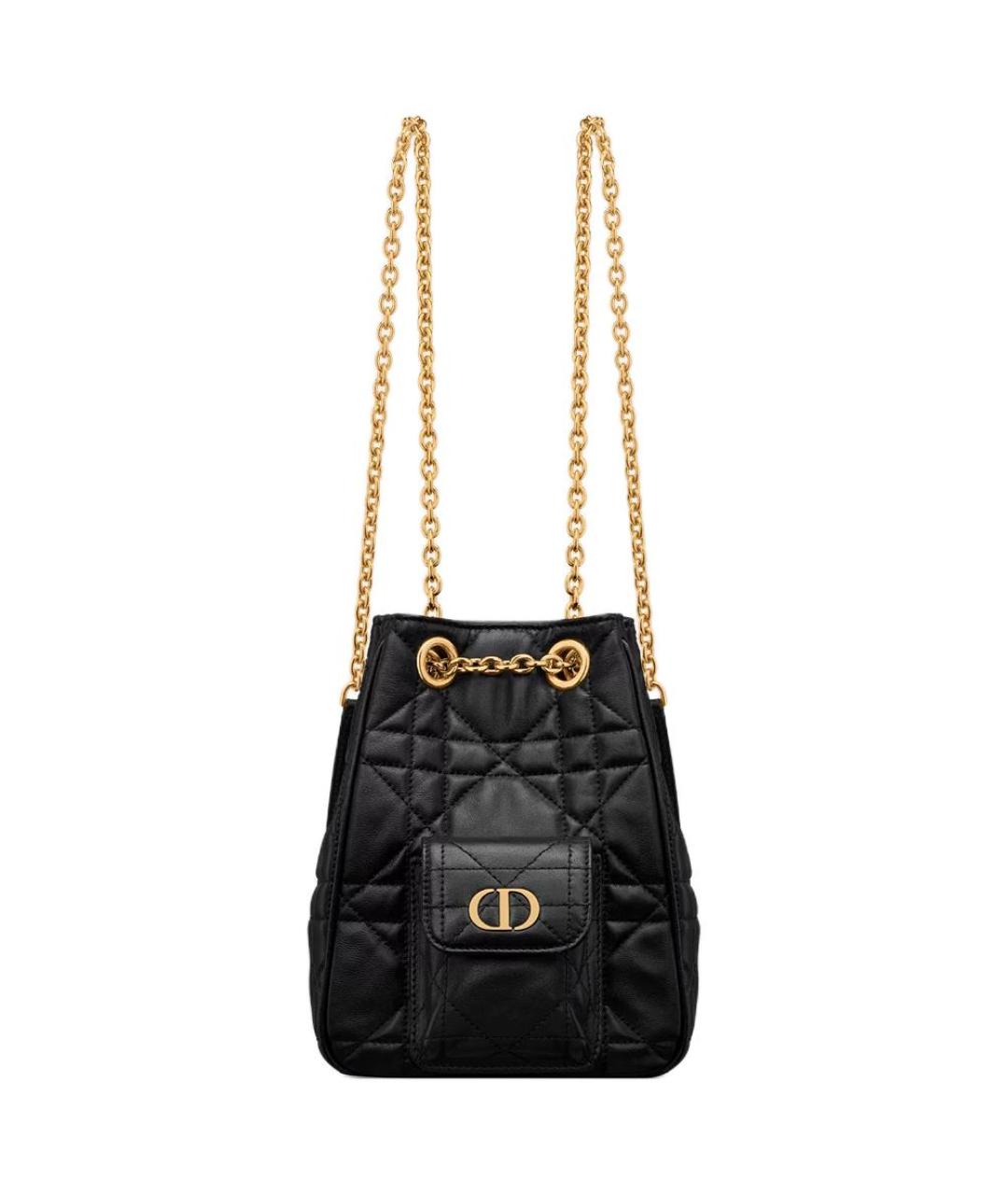 CHRISTIAN DIOR Черный кожаный рюкзак, фото 1