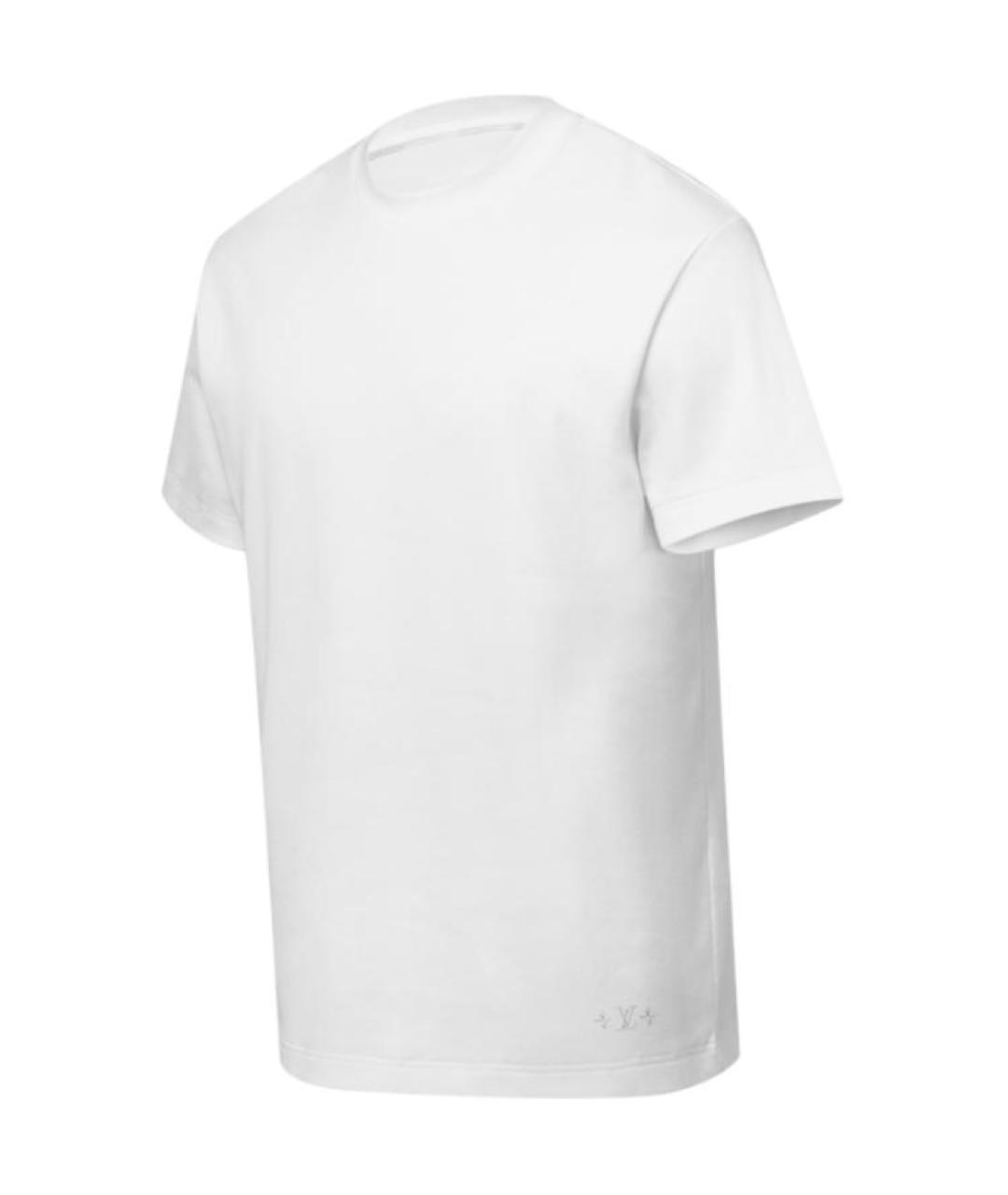 LOUIS VUITTON Белая хлопковая футболка, фото 2