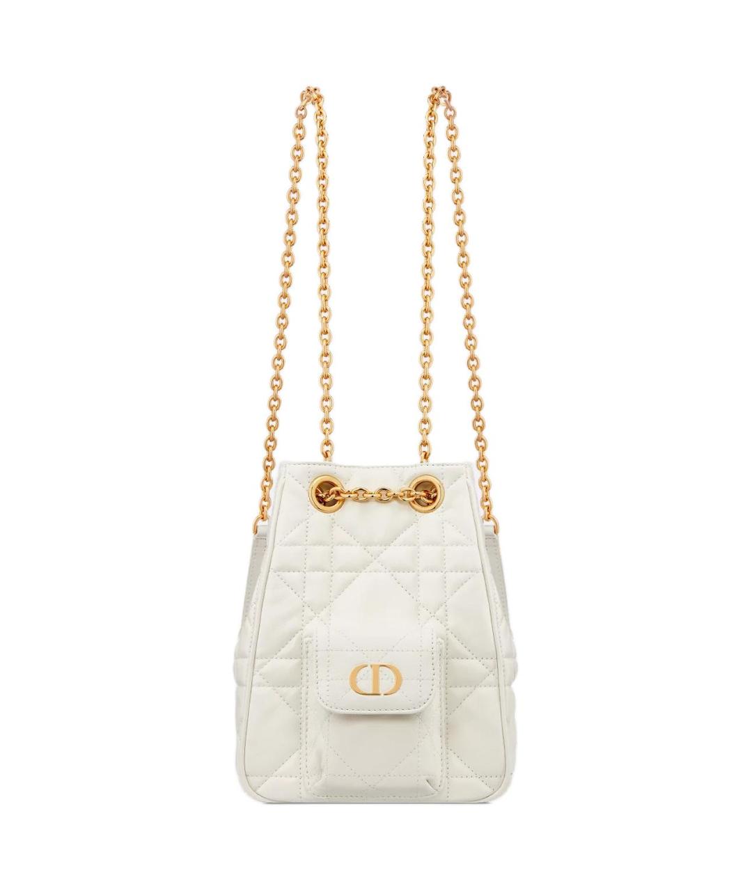 CHRISTIAN DIOR Белый кожаный рюкзак, фото 1