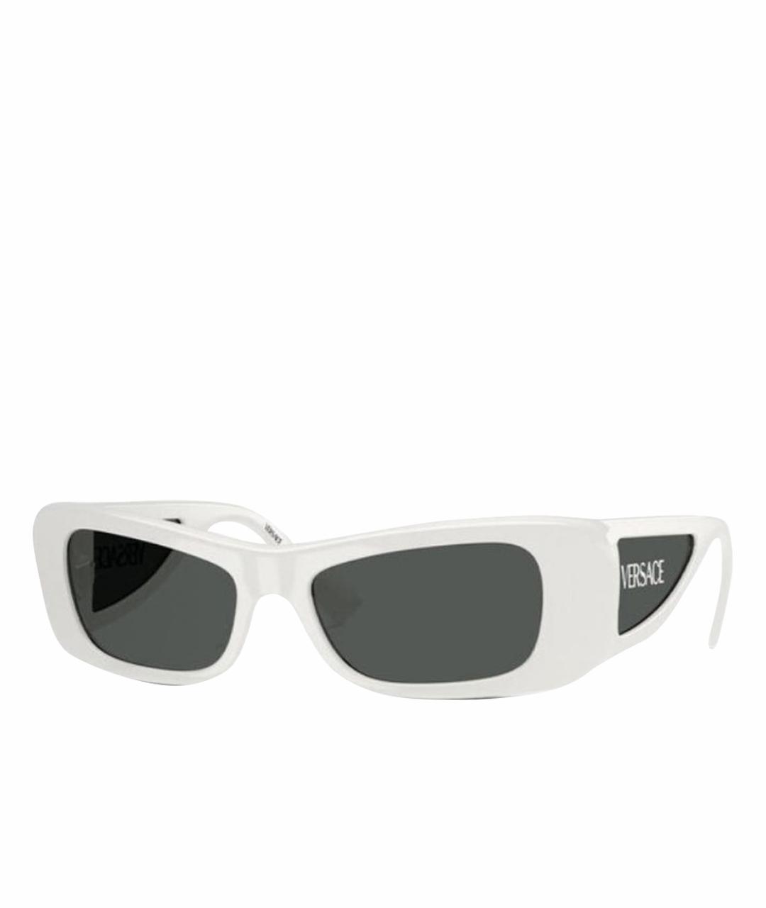 VERSACE Белые пластиковые солнцезащитные очки, фото 1