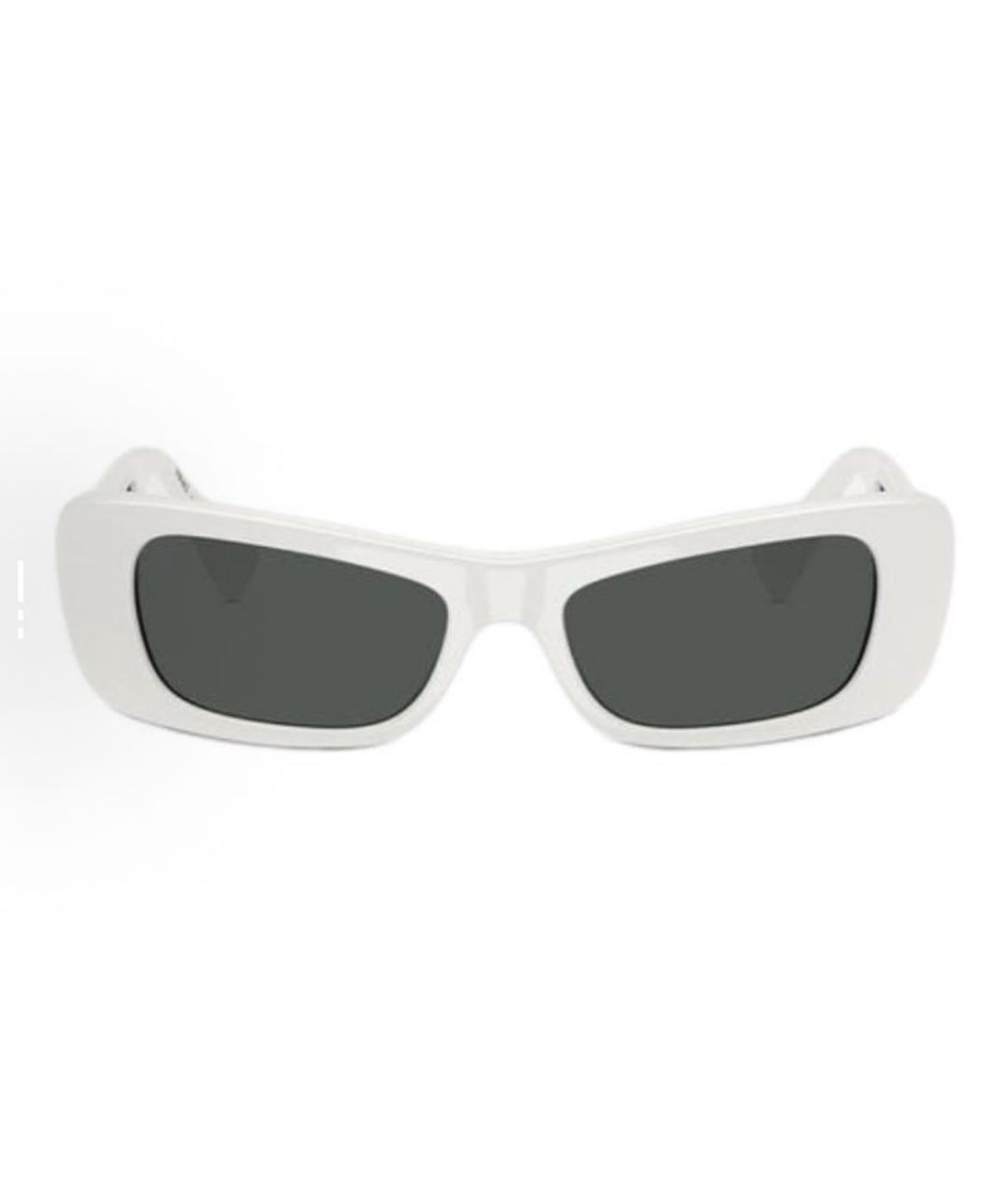 VERSACE Белые пластиковые солнцезащитные очки, фото 2