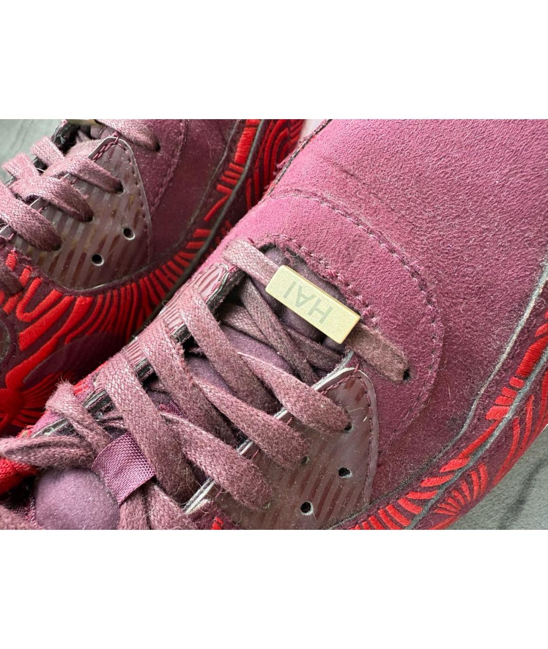 NIKE Бордовые замшевые кроссовки, фото 5