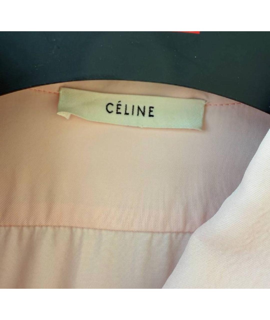 CELINE Розовая вискозная блузы, фото 3