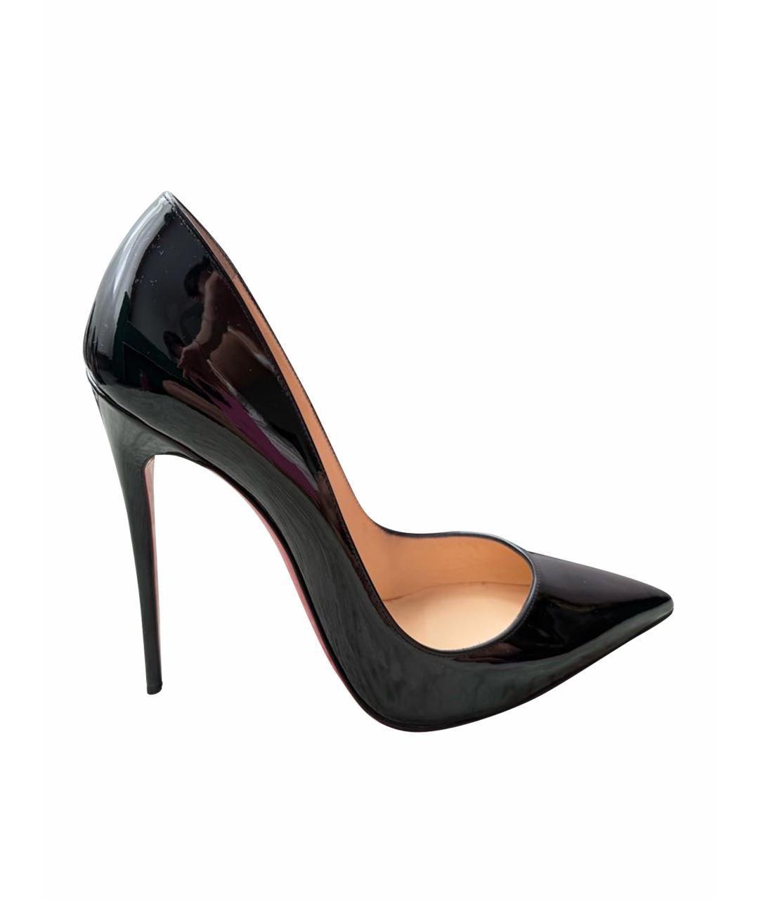 CHRISTIAN LOUBOUTIN Черные туфли из лакированной кожи, фото 1
