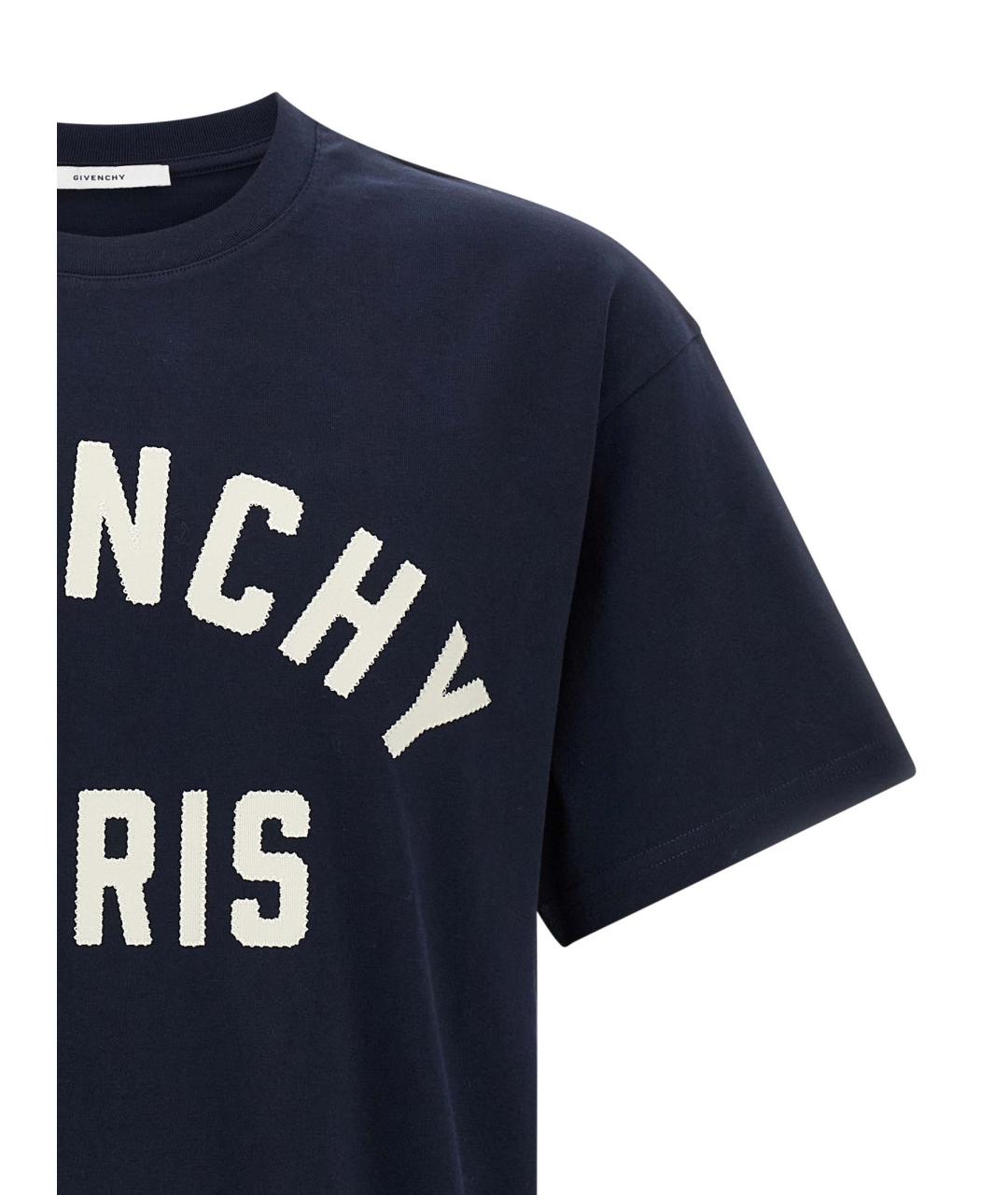 GIVENCHY Синяя хлопковая футболка, фото 3