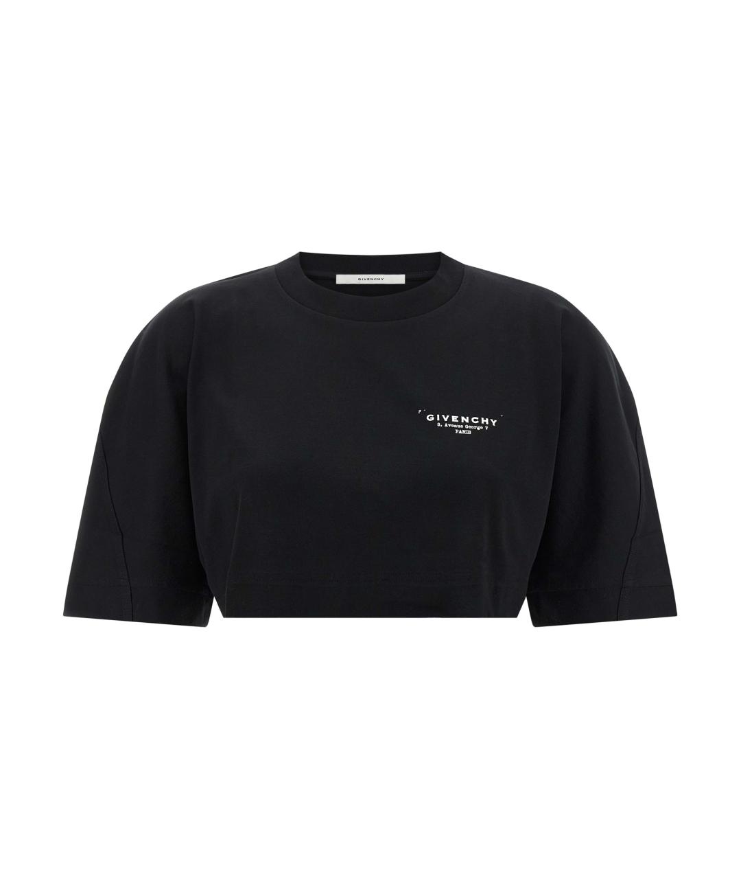 GIVENCHY Черная хлопковая футболка, фото 1