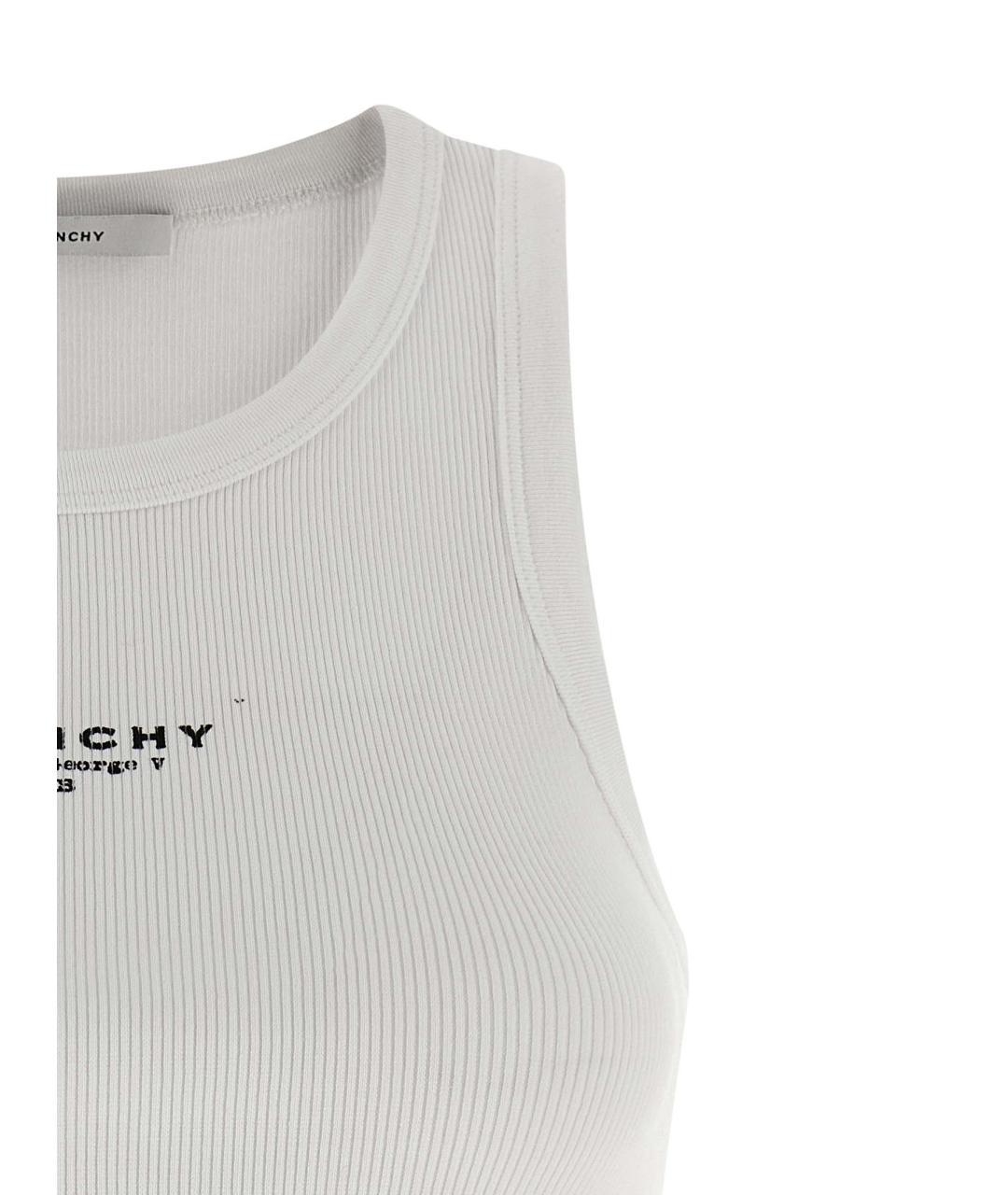 GIVENCHY Белая хлопковая майка, фото 3