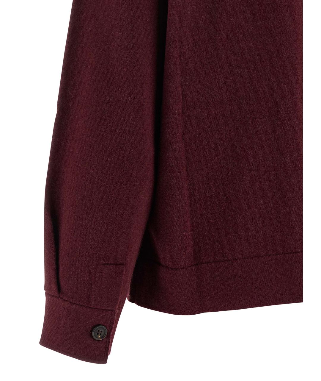 BRUNELLO CUCINELLI Бордовая шерстяная рубашка, фото 4