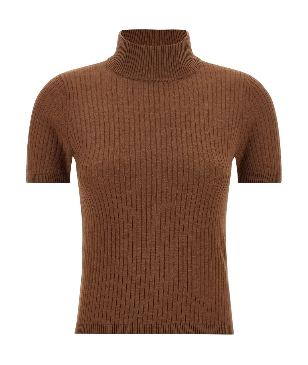 MAX MARA STUDIO Бежевая шерстяная водолазка, фото 1