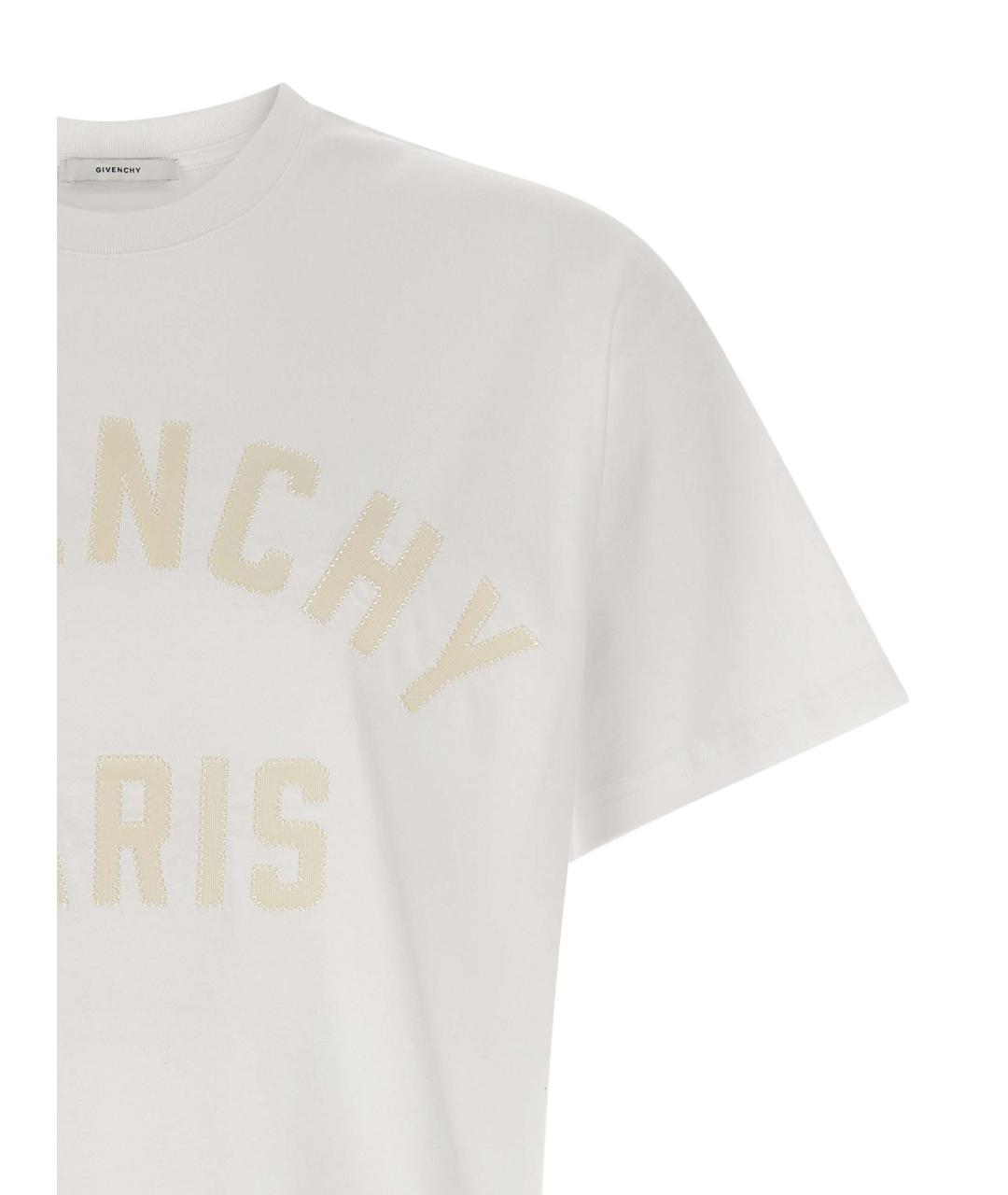 GIVENCHY Белая хлопковая футболка, фото 3