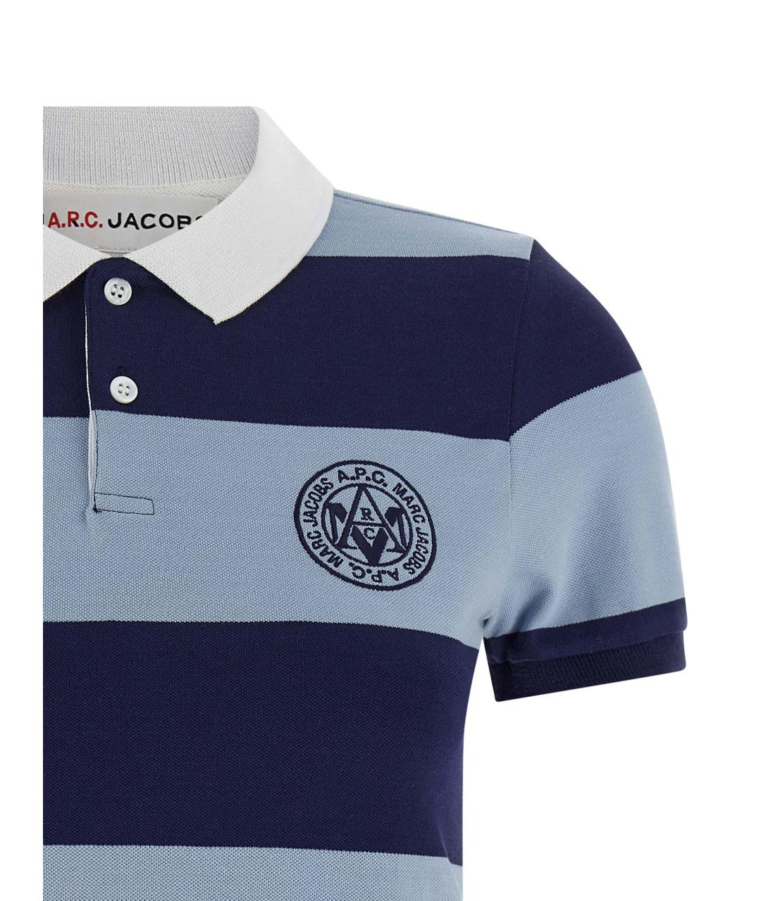 A.P.C. Синяя хлопковая футболка, фото 3