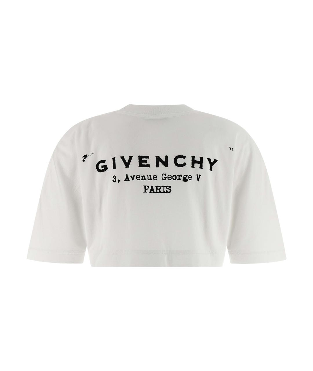 GIVENCHY Белая хлопковая футболка, фото 2