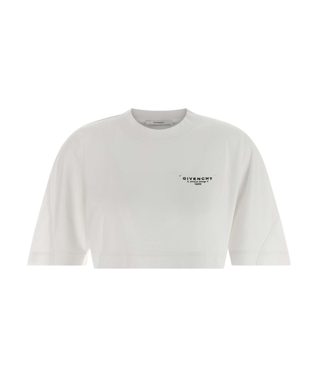GIVENCHY Белая хлопковая футболка, фото 1