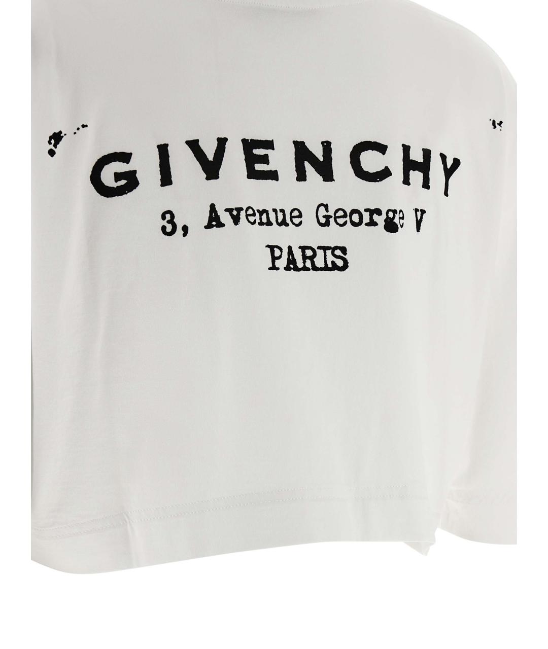 GIVENCHY Белая хлопковая футболка, фото 4