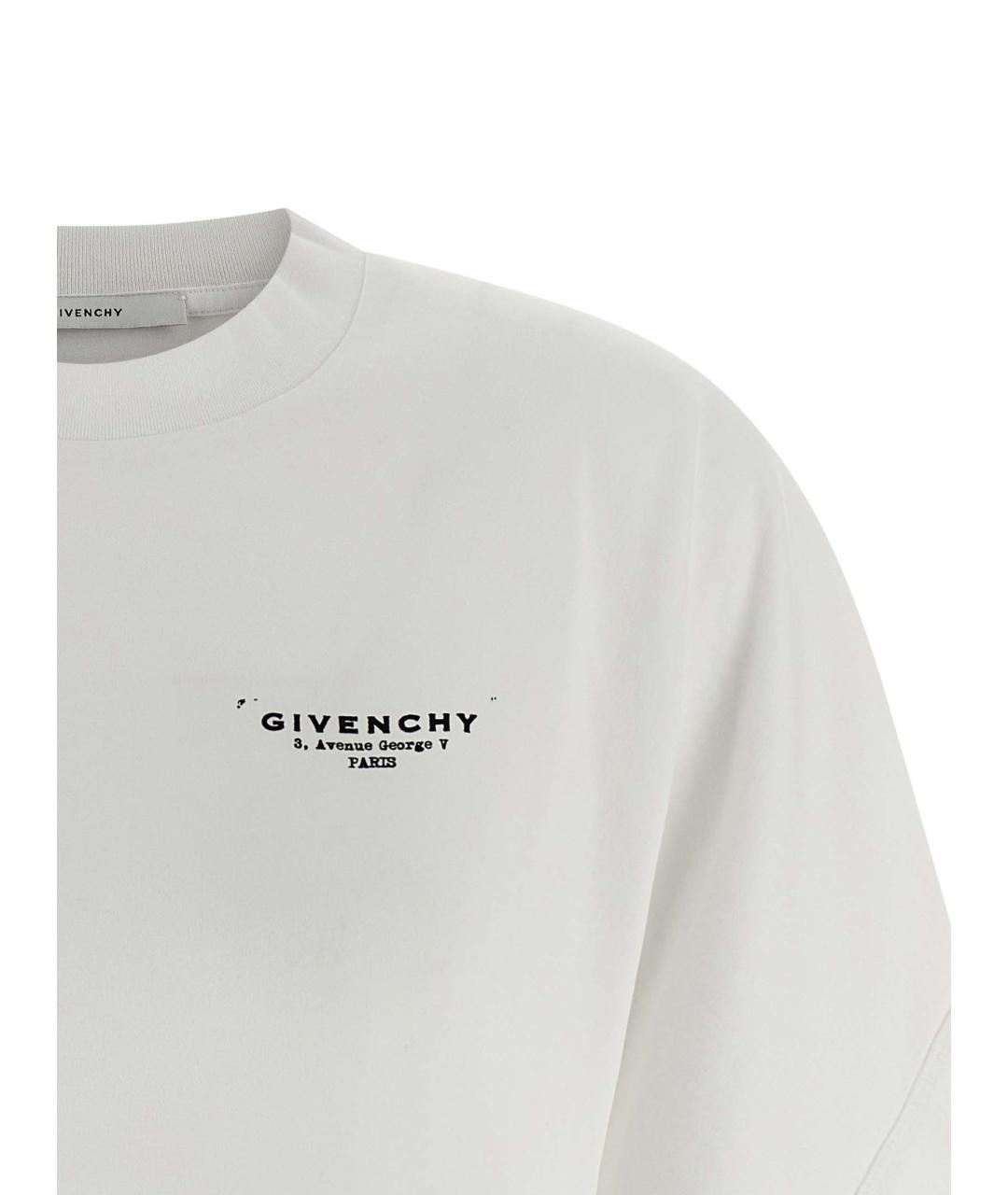 GIVENCHY Белая хлопковая футболка, фото 3