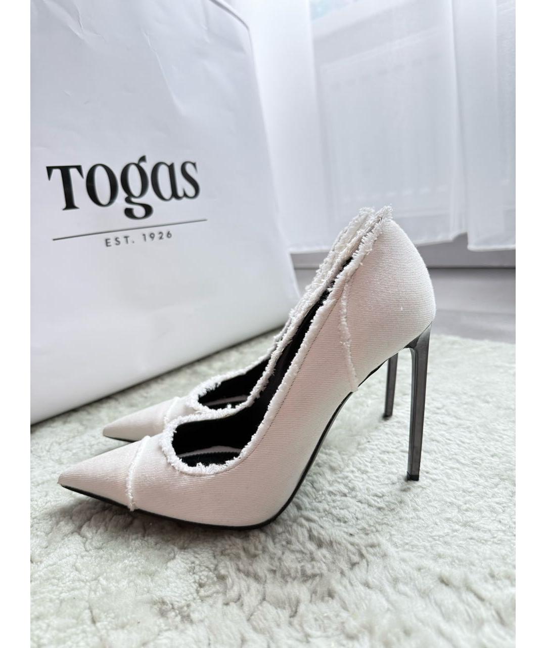 TOM FORD Белые текстильные туфли, фото 8