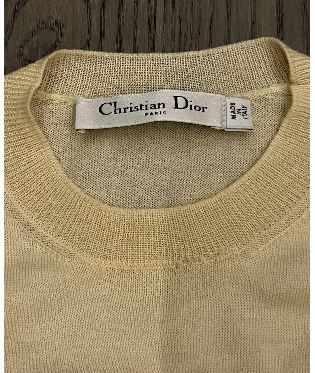 CHRISTIAN DIOR Белая хлопковая жилетка, фото 3